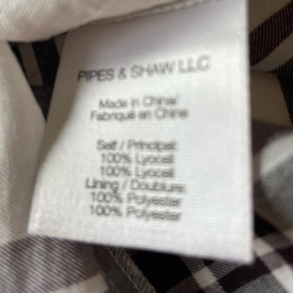 Veronica Beard Shirt Dress Marcy Plaid Sz 4 Tie Waist Convertible Sleeve Preppy - Picture 10 of 13